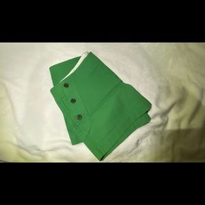 J.Crew green sailor city fit shorts - sz 10